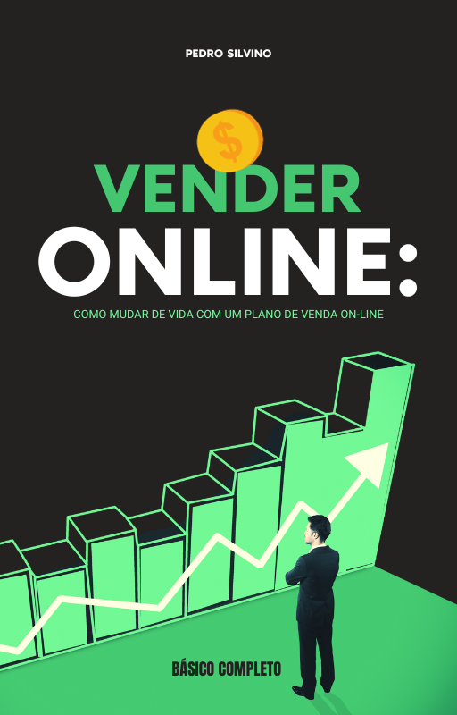 Capa para Ebook Dropshipping Finanças Ilustrado Verde Preto